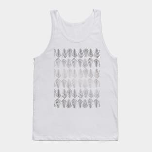 Pine trees pattern  - silver Tank Top